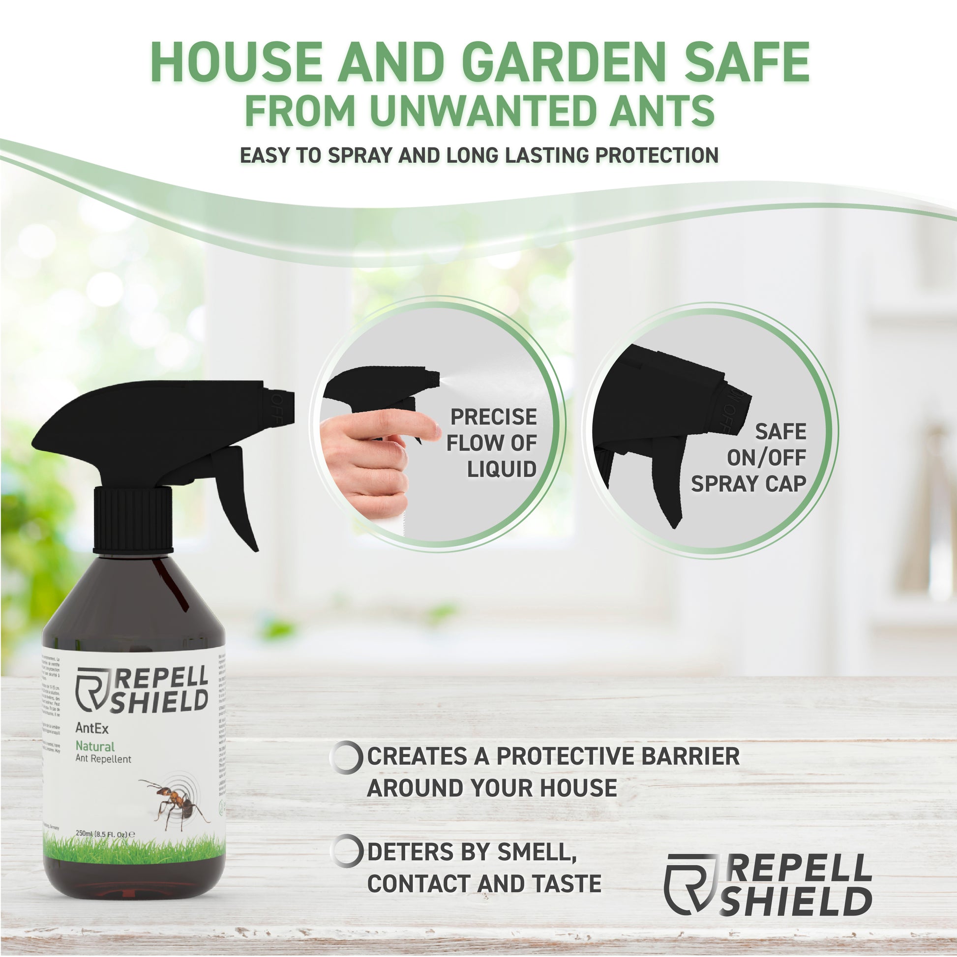 RepellShield AntEx - House and Garden Safe from Unwanted Ants