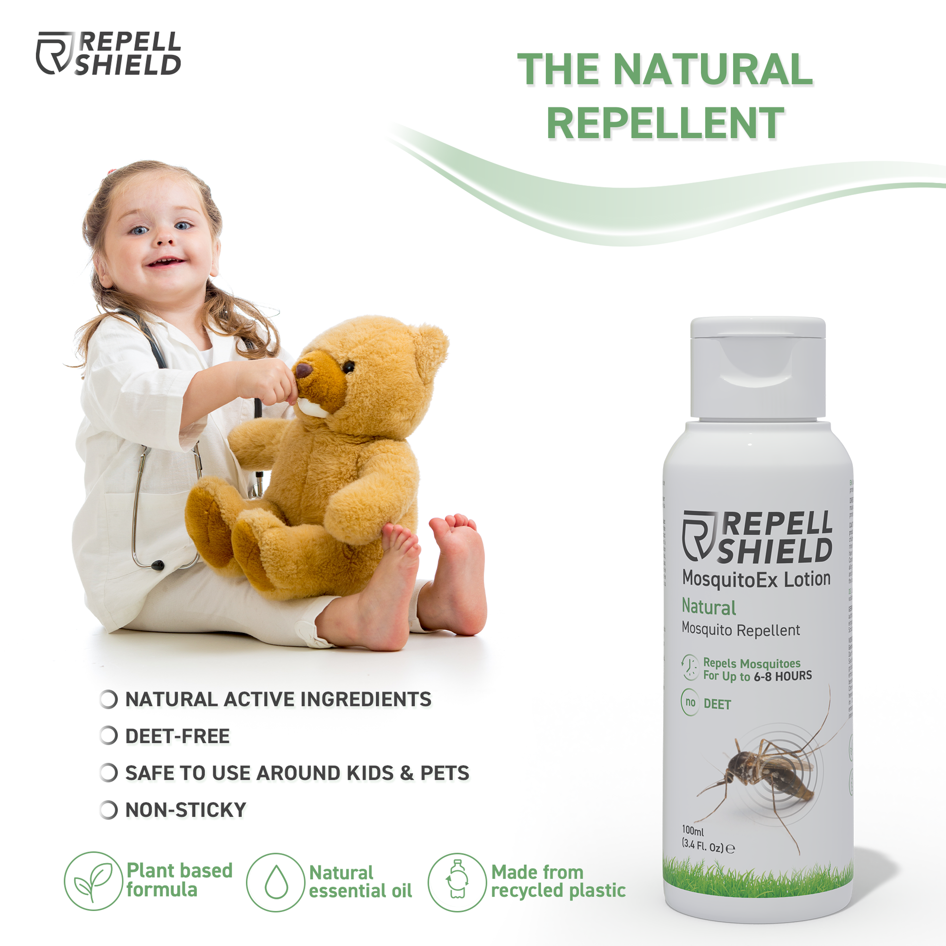 RepellShield Natural Mosquito Lotion