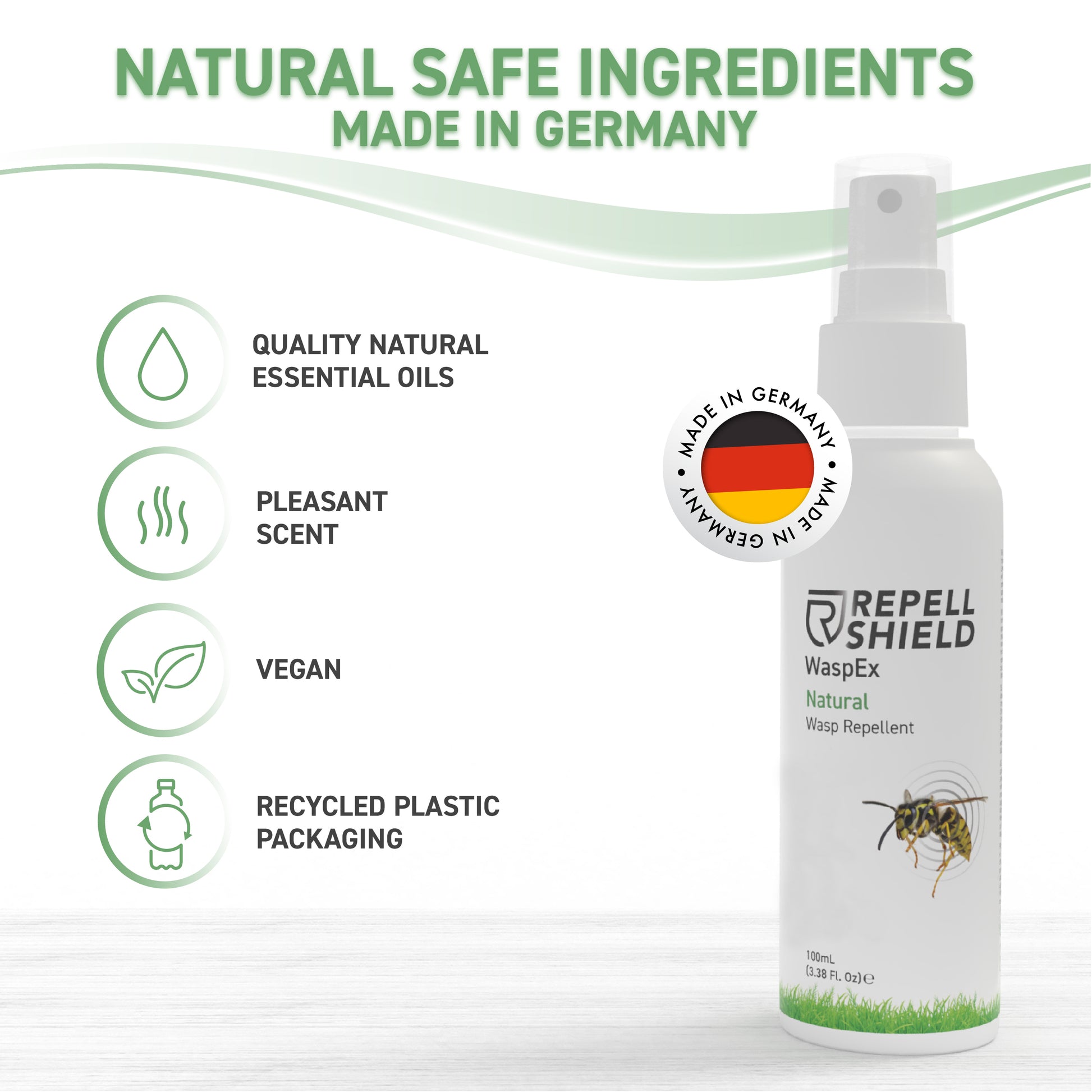 Wasp Spray Repellent with Natural Ingredients 